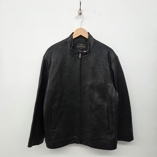 로스차일드 블랙 빈티지 양가죽 자켓 남성XL