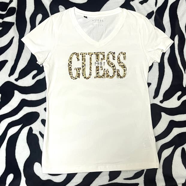 guess leopard tshirt