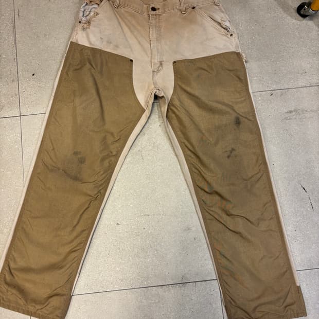 칼하트 90‘s 더블니 가죽탭 빈티지 워크팬츠