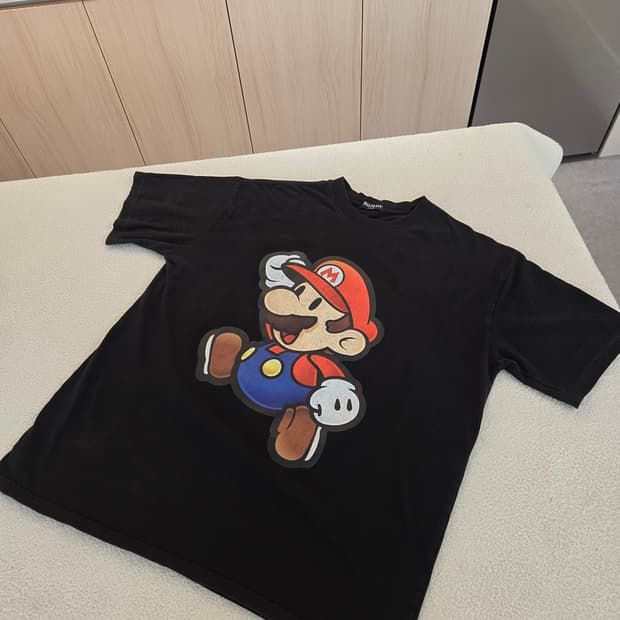발망 마리오 콜라보 반팔 티셔츠 블랙 105