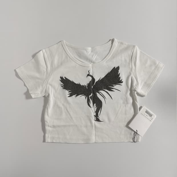 Yeel leey 크롭 티셔츠 화이트
