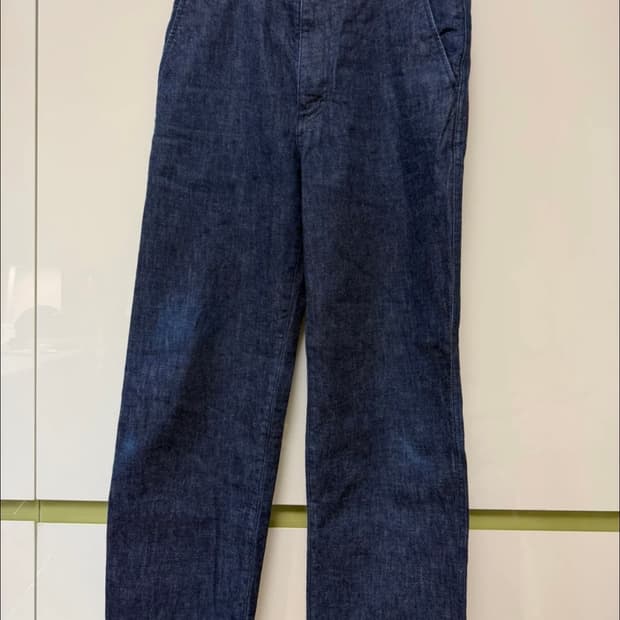 포터리 원워시드 와이드 데님 블루 2