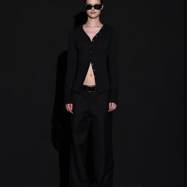 보헤미안서울 후드버튼가디건