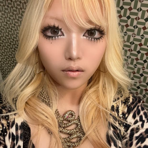 갸루 뱀 체인 골드 목걸이 오네갸루 쿠로갸루 빈티지 앤틱골드