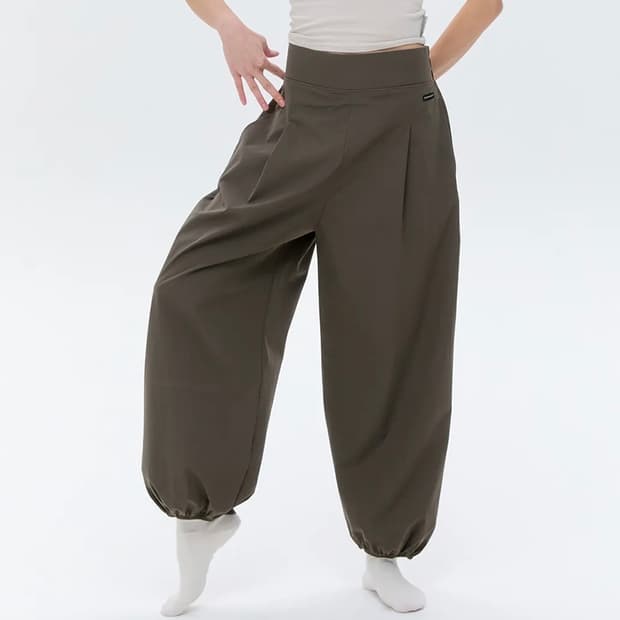 무브웜 하프 밴딩 팬츠 s 토프