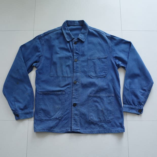 80s 빈티지 프렌치 초어 자켓 코튼 워크웨어 L