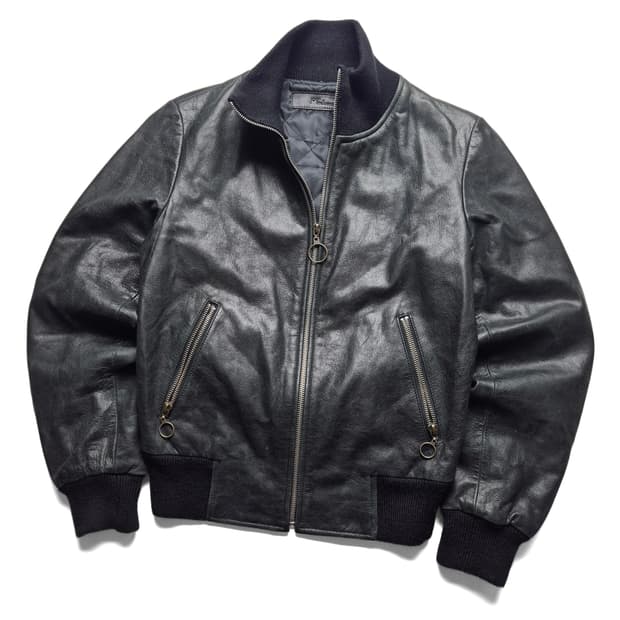 [90] 빈티지 소가죽 봄버자켓
