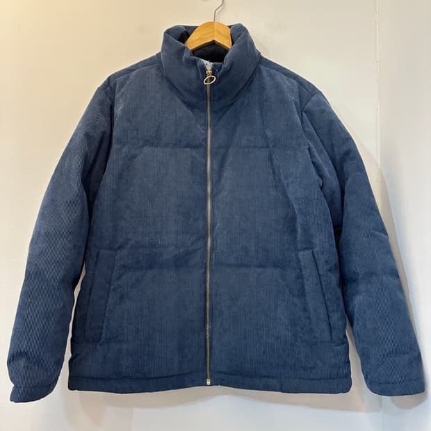 95)프로스펙스 오리지널 코듀로이 거위털 패딩 인디고 블루