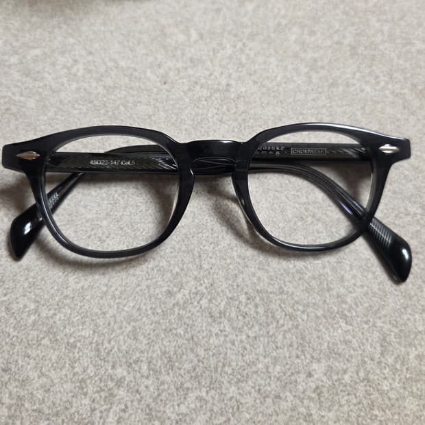 애쉬크로프트 류노스케 아세테이트 다크그레이 실버 45 size