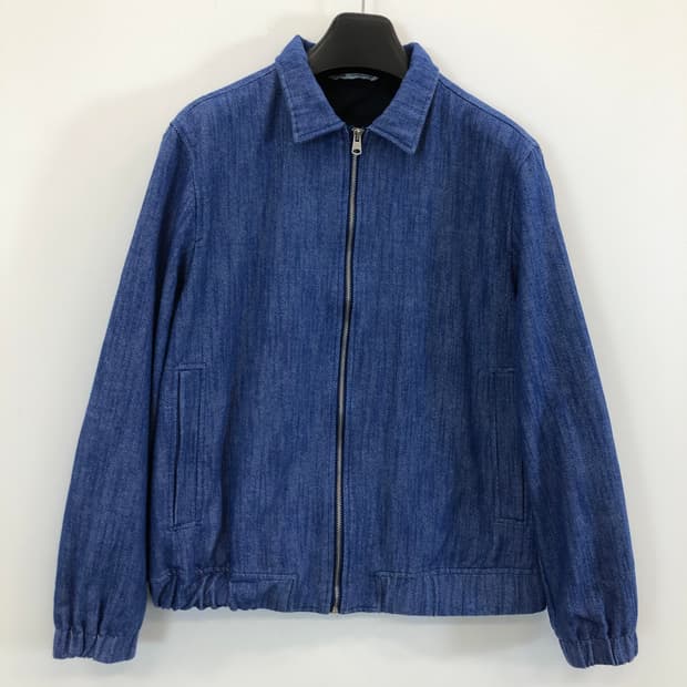 자라 린넨혼방 블루종자켓 L