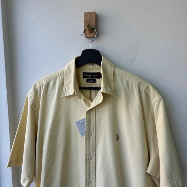 16704 - 폴로 랄프로렌 옐로우 반팔 셔츠