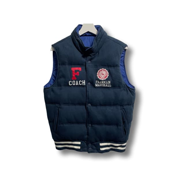 [M] 프랭클린마샬 네이비 리버시블 패딩 조끼