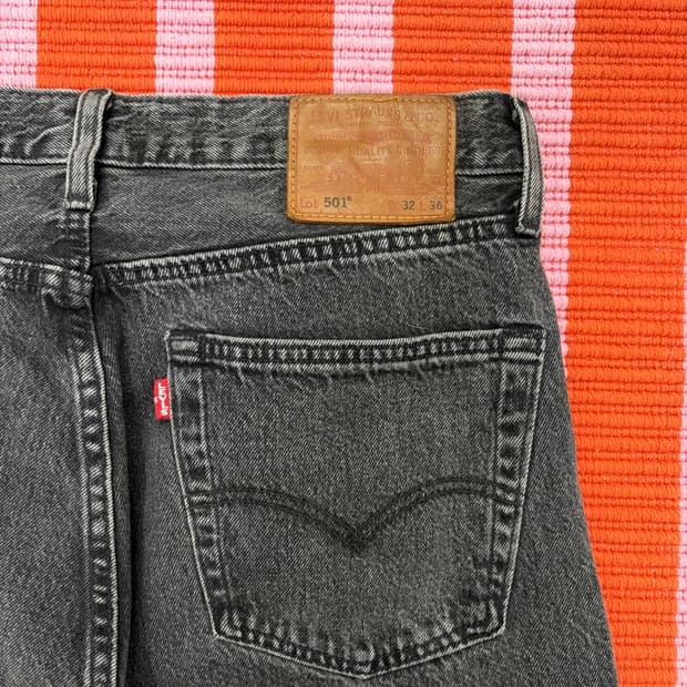 00s 리바이스 501 빅E 그레이 데님 (32)