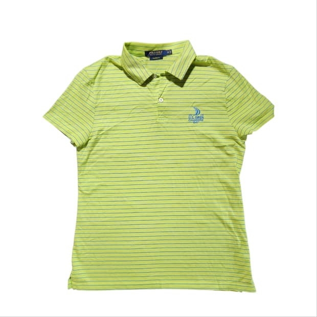 폴로 랄프로렌 스트라이프 골프 폴로셔츠 반팔티 (M)