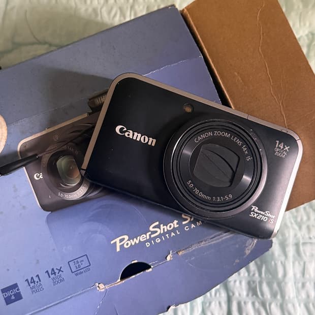 샤오홍슈 핫템! 풀박 캐논 파워샷 SX210 빈티지 디카 디지털 카메라