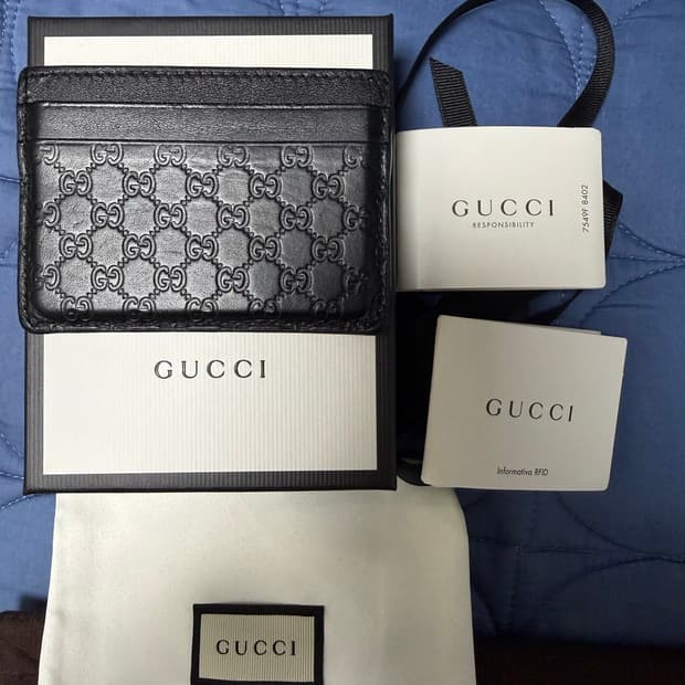 구찌 마이크로시마 카드지갑