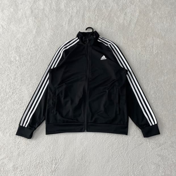 110 아디다스 블랙 트랙탑 져지 XXL