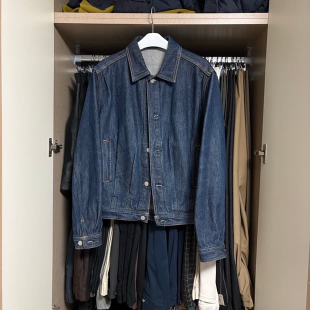 오라리 데님 블루종 자켓
