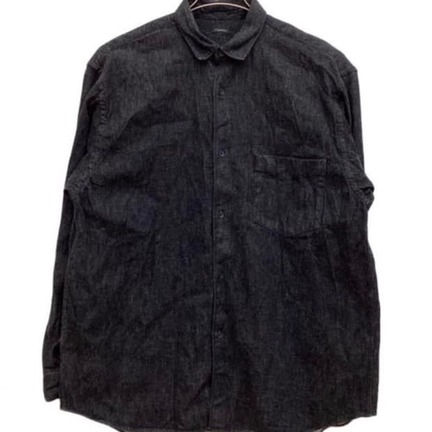 4사이즈] comoli 22AW 데님 셔츠 블랙 (A03-02002)
