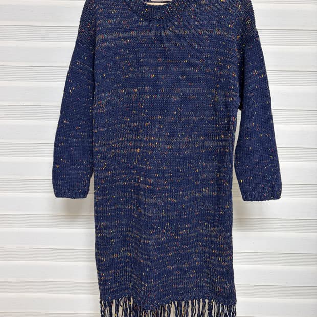 레니본 니트 롱 원피스