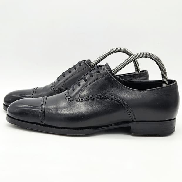  Saint Crispin's 캡토 옥스포드 슈즈 블랙 (6 1/2) 