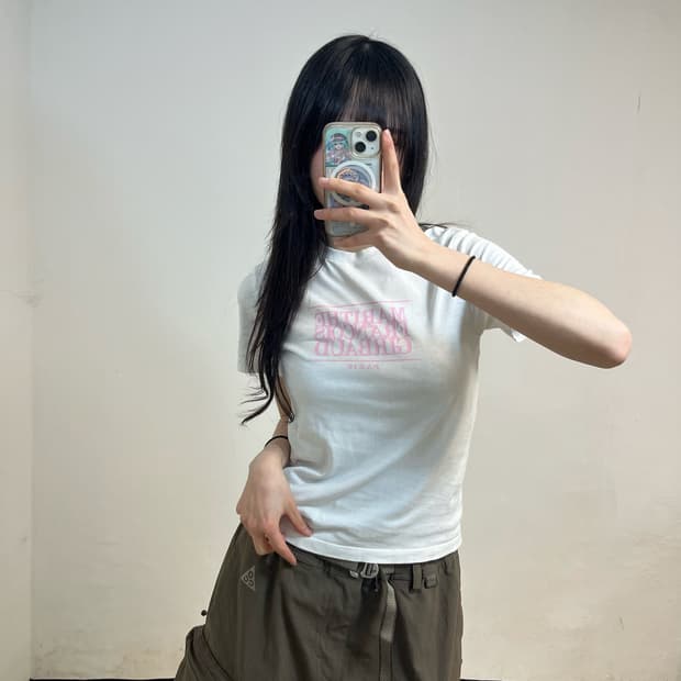 Marithé François Girbaud white t-shirt