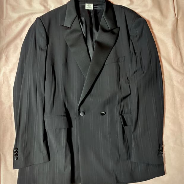 [M] 베트멍 레이어드 스트라이프 블레이저