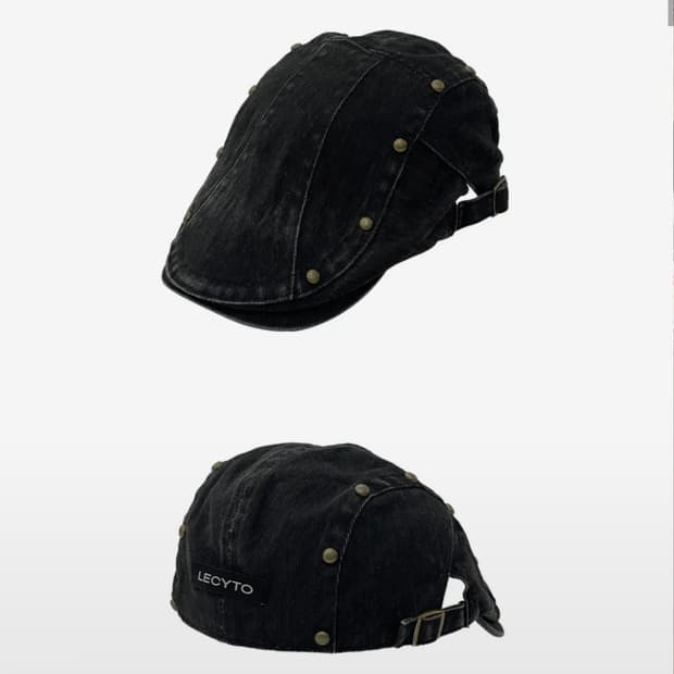 [레씨토] 스터드 워시드 헌팅캡