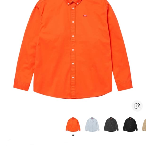 슈프림 스몰 박스 셔츠 브라이트 오렌지 24SS M사이즈