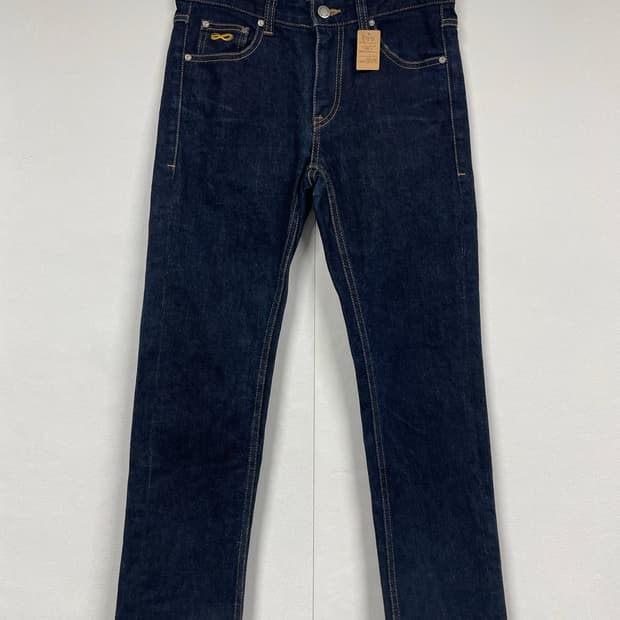 플랙진 데님팬츠 다크 블루