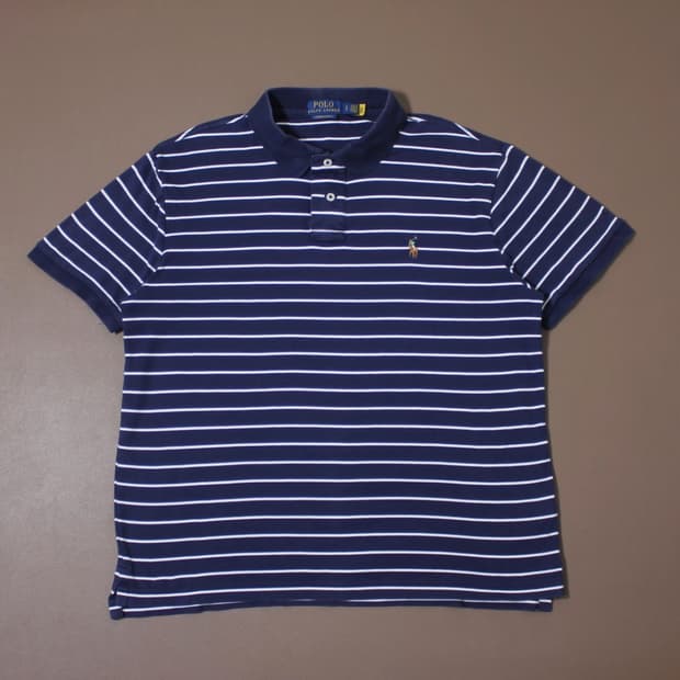 Polo 폴로 랄프로렌 QR인증 클래식 스트라이프 반팔 