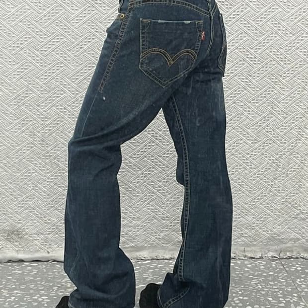 리바이스 올드스쿨 레트로 레드패치 데님 팬츠 76 C06837