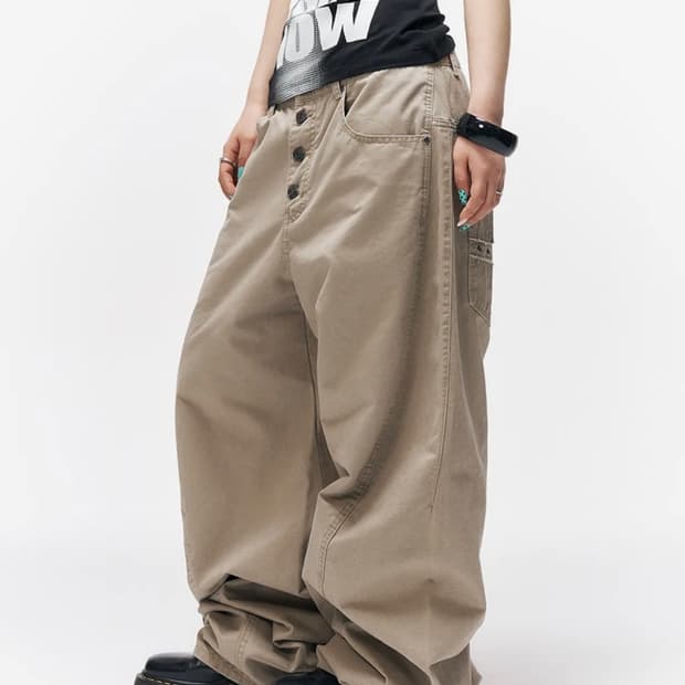스키즘인듀싱 [주영 콜라보]ENGINEERED CURVED PANTS B