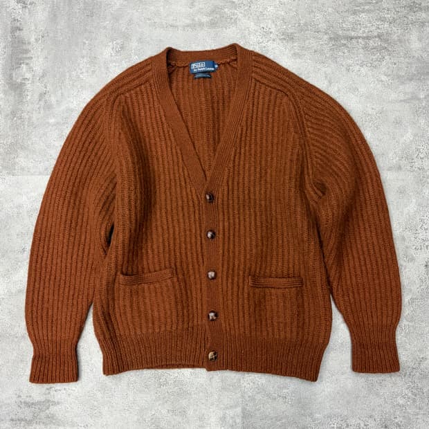 90s 폴로 랄프로렌 브라운 니트 가디건