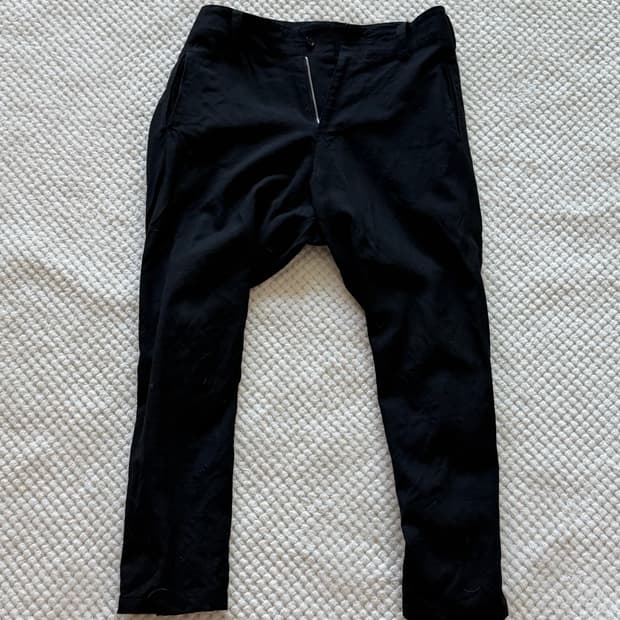 요지야마모토 레이스업 사루엘 팬츠