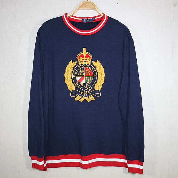 Polo Ralph Lauren 폴로 월계수로고 스웻 맨투맨(L)