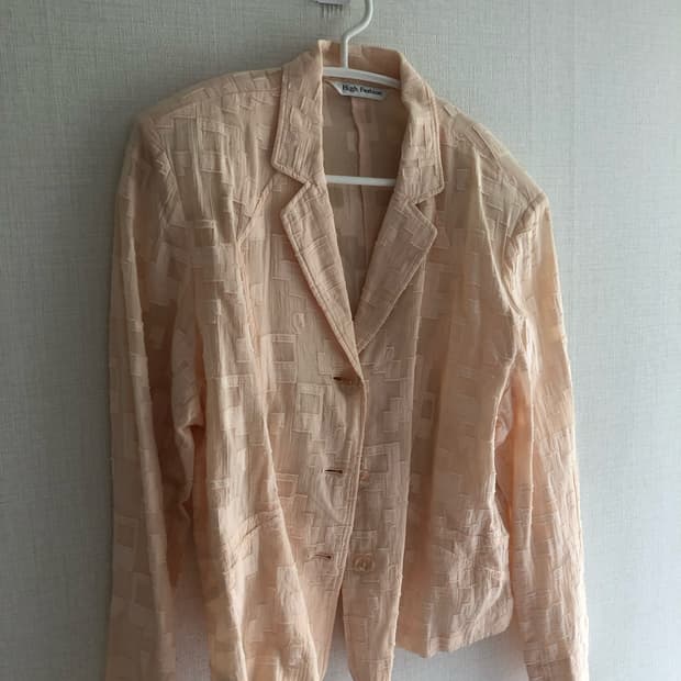 Vintage Coral glitter jacket