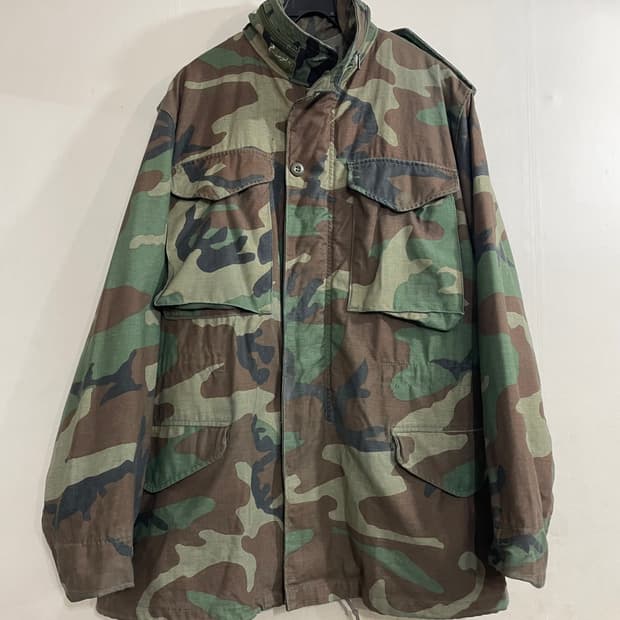 80s 미군 오리지널 M65 우드랜드 필드 자켓 SR