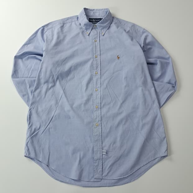 CJ244 XL 폴로 야무스 90s 미국판 스카이블루 셔츠 남방