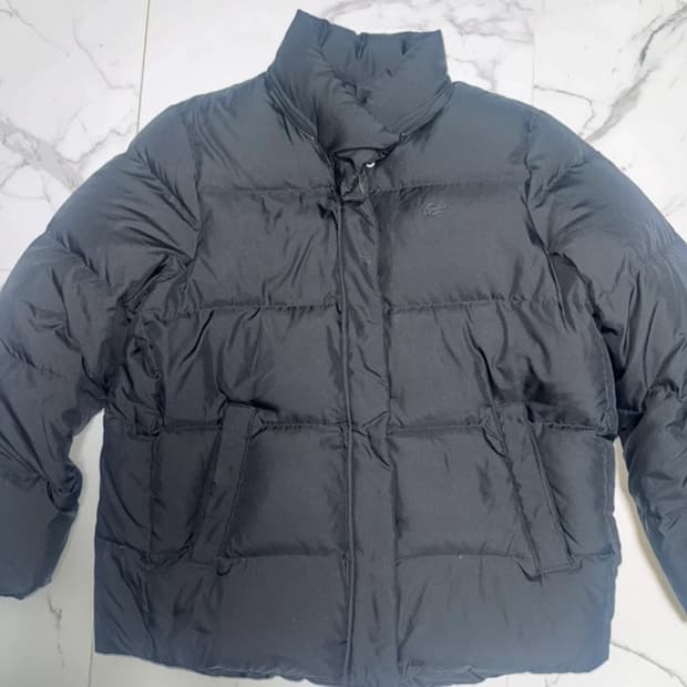 라코스테 블랙 패딩 S-M