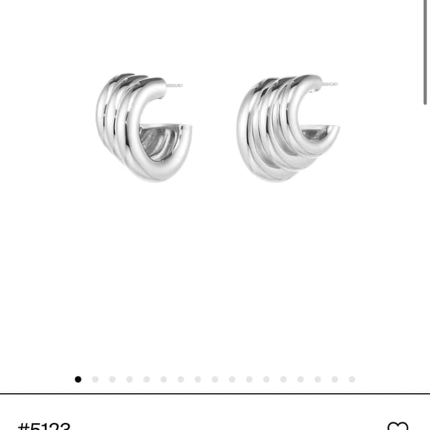 넘버링 #5123 볼드 귀걸이