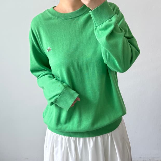 [XL] 라코스테 그린 니트