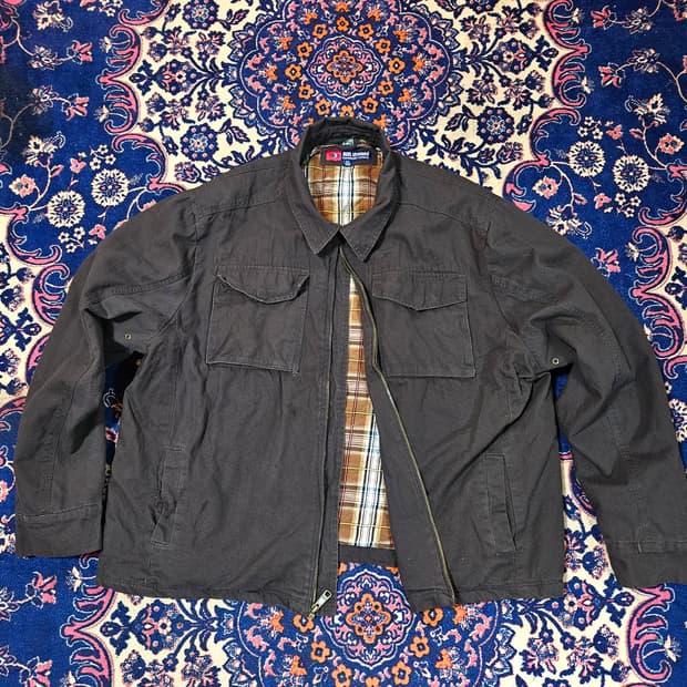 REEL LEGENDS in USA 워크웨어 체크 누빔 자켓 2XL