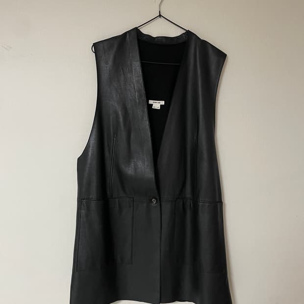 헬무트 랭 레더 베스트 M