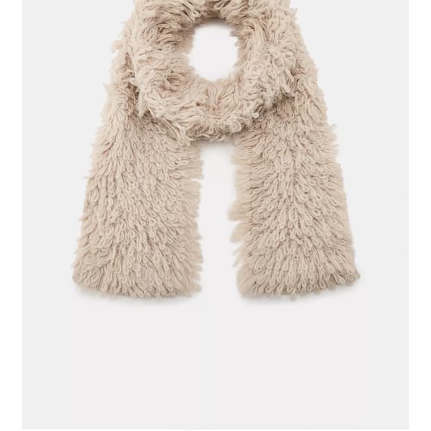 자라 니트 스트럭쳐 머플러