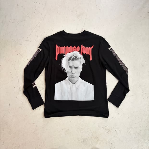 저스틴비버 2016 PURPOSE TOUR 롱슬리브 S