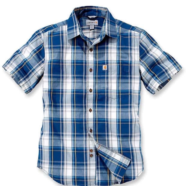 새상품) 칼하트 반팔 체크 셔츠