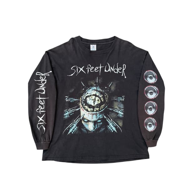 빈티지 90s SIX FEET UNDER Band 밴드 롱슬리브