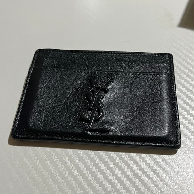 입생로랑 흑장 카드지갑 [정품]