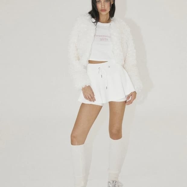 [M] 쓰리타임즈 바버라 스커트 화이트